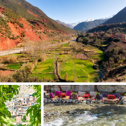 vallée de l'ourika excursions depuis le riad tifawt de marrakech maroc