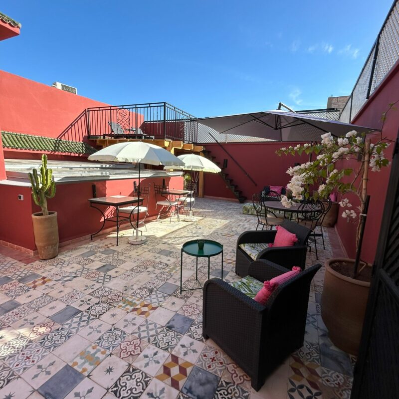 terrasse riad tifawt marrakech maroc