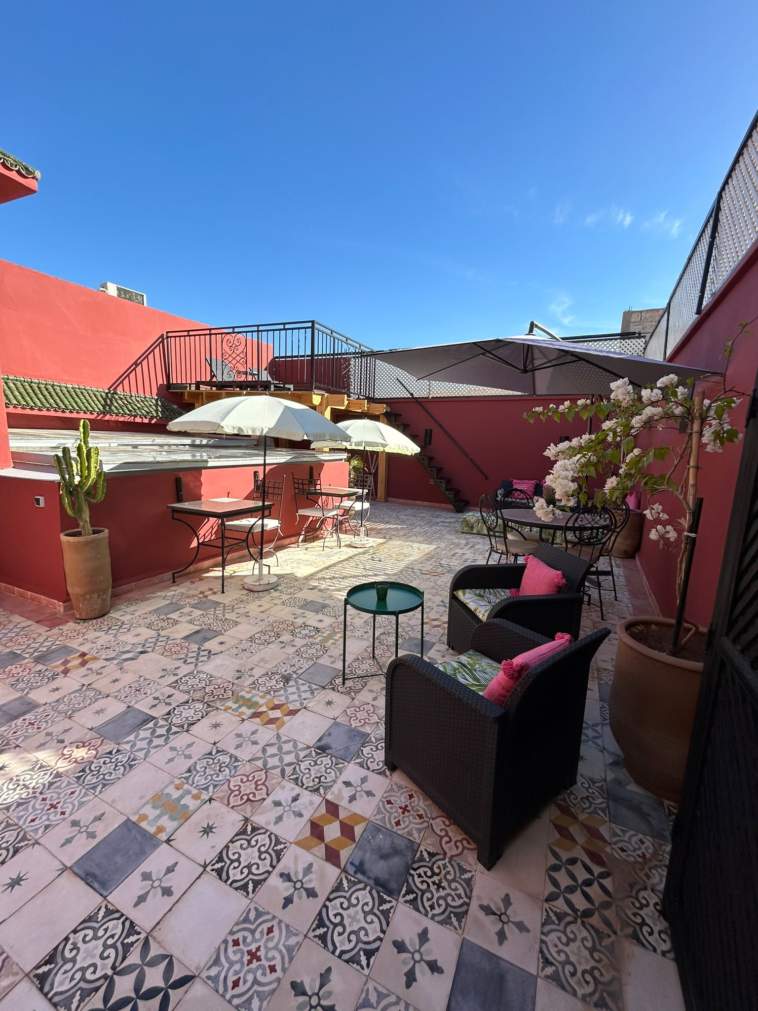 terrasse riad tifawt marrakech maroc